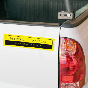 Para Carro Título de Trabalho Personalizado e Nome Adesivo pa