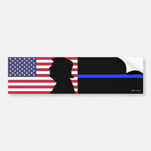 Para Carro Trump Pro - Adesivo com barra de linha azul fina