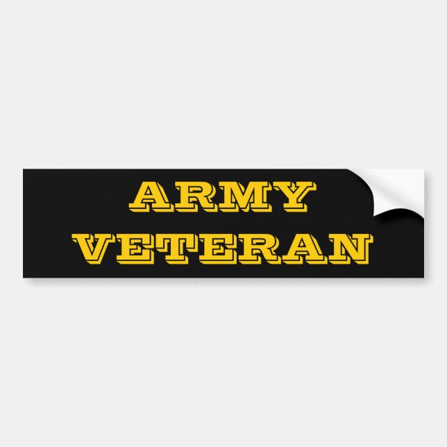 Para Carro Veterano do Exército do Adesivo (Frente)