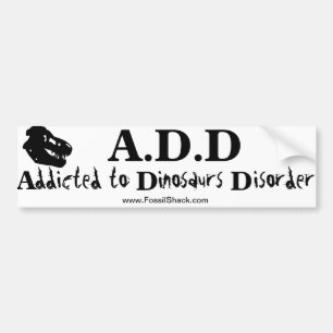 Para Carro Viciado em Dinossauros Disordem adesivo
