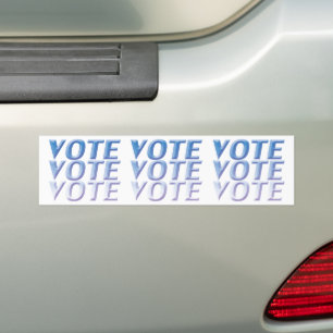 Para Carro voto - azul / branco - Adesivo