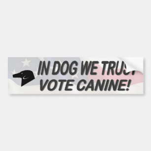 Para Carro Voto Cão com o Adesivo de Bumper de Bandeira Amer