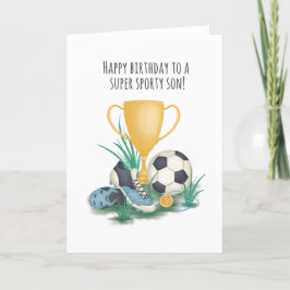 Para Cartão De Aniversário De Futebol Do Son Sport