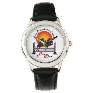 Para cavalos e desporto de cavalo amante relógio