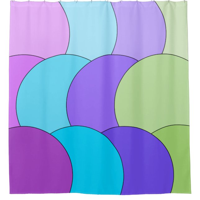 Para Chuveiro A Multi-Cor circunda a cortina de chá (Frente)