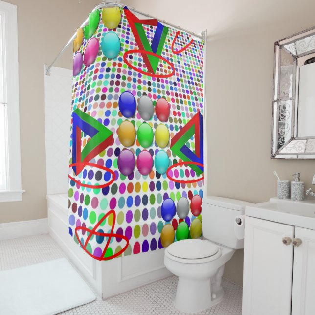 Para Chuveiro Abstrato de cortina chá (In Situ)