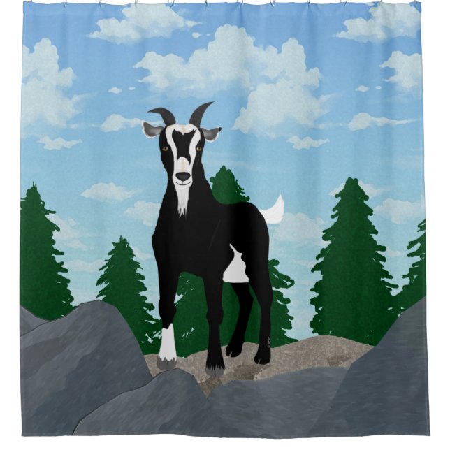 Para Chuveiro Chá Cortina Billy Goat (Frente)