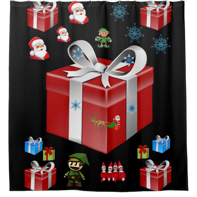 Para Chuveiro Chá Cortina Natal (Frente)