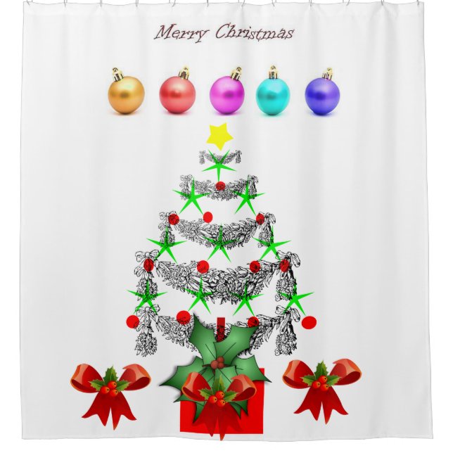 Para Chuveiro Chá Cortina Natal (Frente)