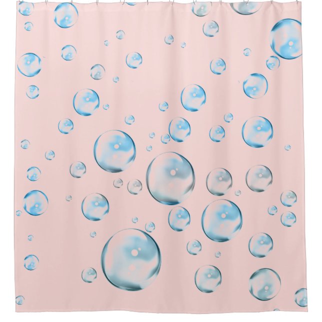 Para Chuveiro Chá de bolhas Cortina Rosa (Frente)