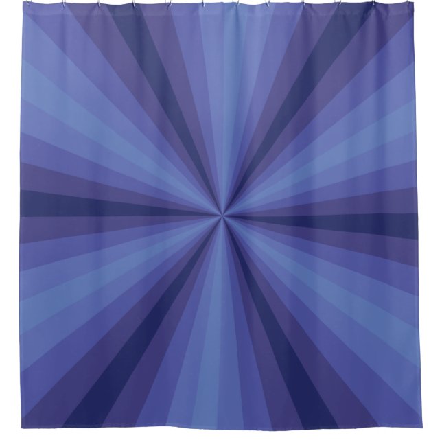 Para Chuveiro Cortina Chá Azul de Illusão Óptica (Frente)