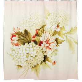 Para Chuveiro Cortina de Banho Flores Rosa Vintage