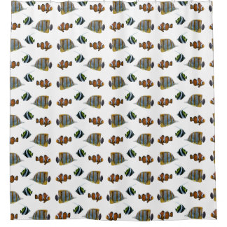 Para Chuveiro Cortina de Banho Tropical Fish Frenzy (escolha a c