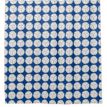 Cortina de chá azul e branca do voleibol