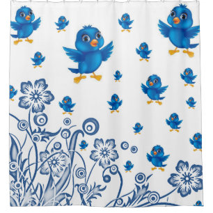 Para Chuveiro Cortina de Chá de aves
