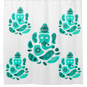 Para Chuveiro Cortina de chá de Ganesh