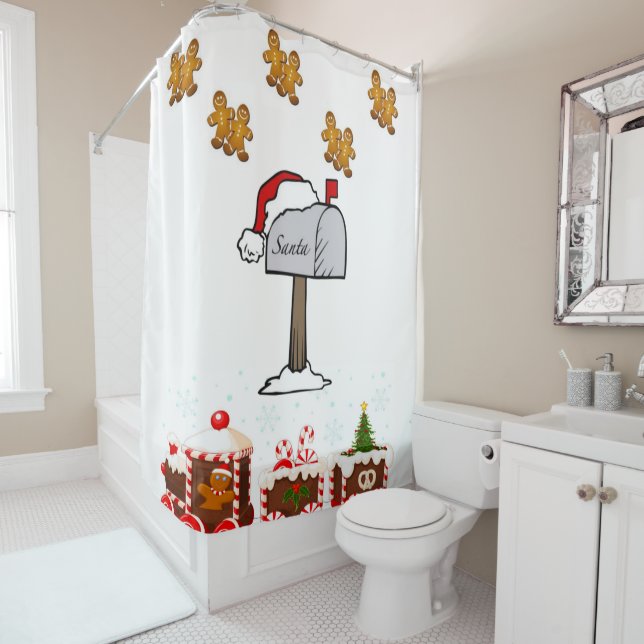 Para Chuveiro Cortina de chá de Natal (In Situ)
