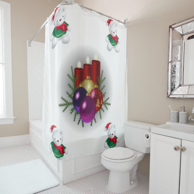 Para Chuveiro Cortina de chá de Natal (In Situ)