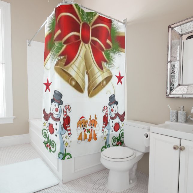 Para Chuveiro Cortina de chá de Natal (In Situ)