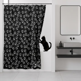 Para Chuveiro Cortina de Chá de Padrão de Impressão de Folha Pre