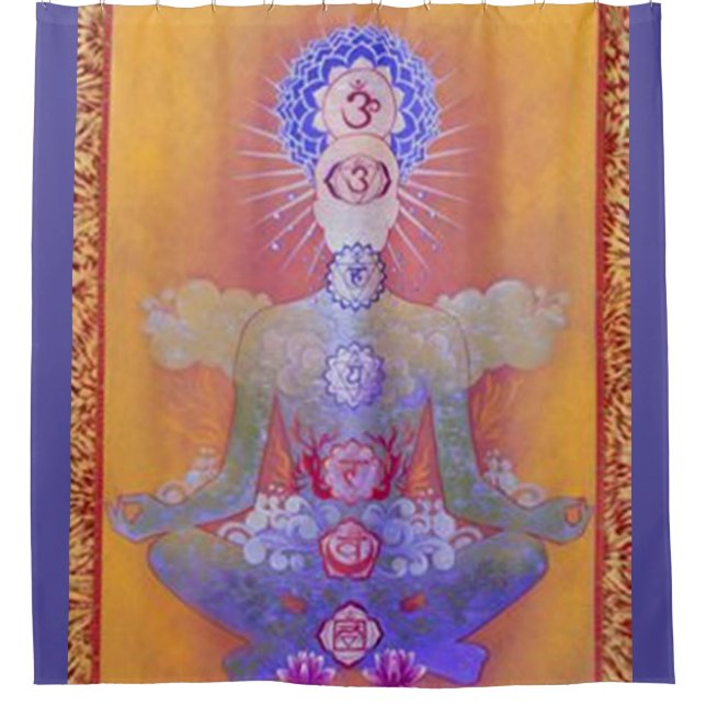 Para Chuveiro Cortina de chá do SISTEMA de CHAKRA (Frente)