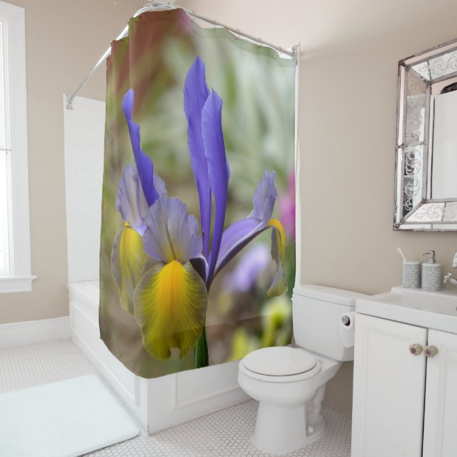 Para Chuveiro Cortina De Chá Íris Roxo E Dourada (In Situ)