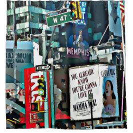 Para Chuveiro Cortina de Chá NYC da Cidade