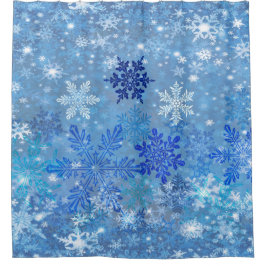 Para Chuveiro Cortina de Design Chá com Flocos de Neve