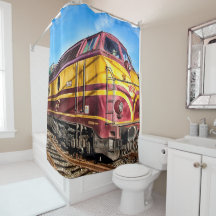 Cortina do Chá do Motor a Vapor da Locomotiva