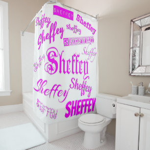 Para Chuveiro Fontes de Sheffey Rosa Neon - Cortina de Chá 9571