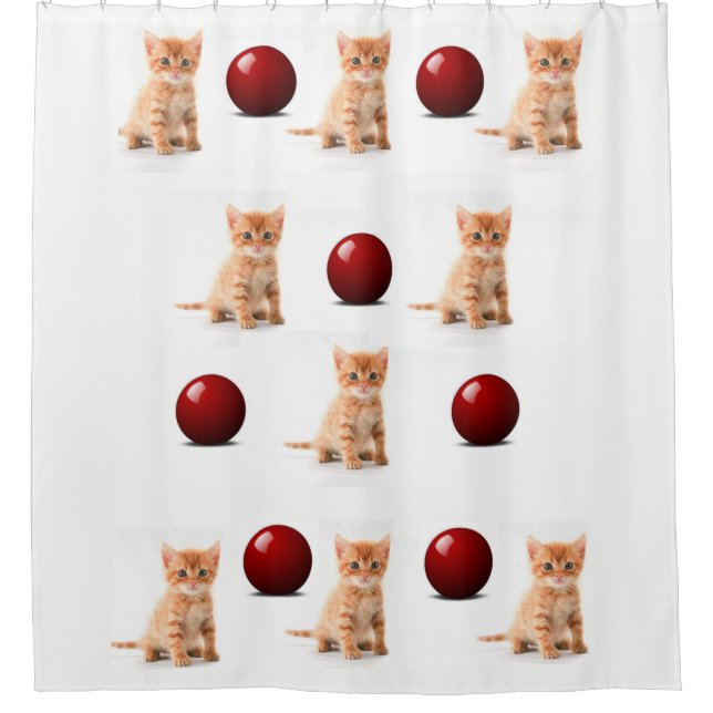 Para Chuveiro gatinhos com cortina de chá (Frente)