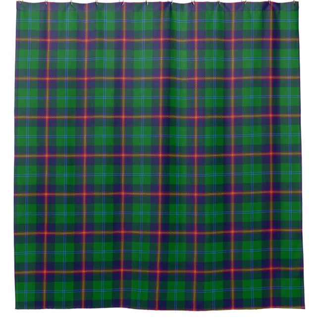 Para Chuveiro Jovem Cortina de Chá Tartan (Frente)