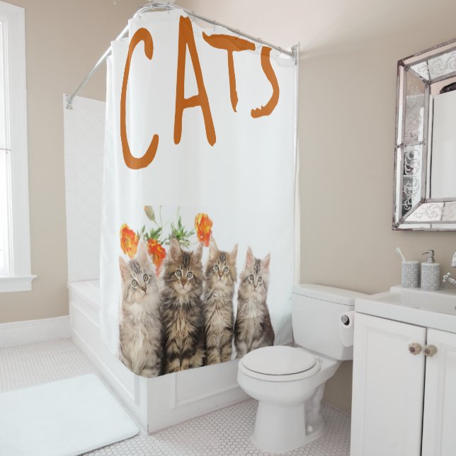 Para Chuveiro Kitten da Cortina do chá (In Situ)