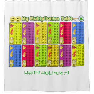 Para Chuveiro Minha cortina de chá do ajudante da matemática d