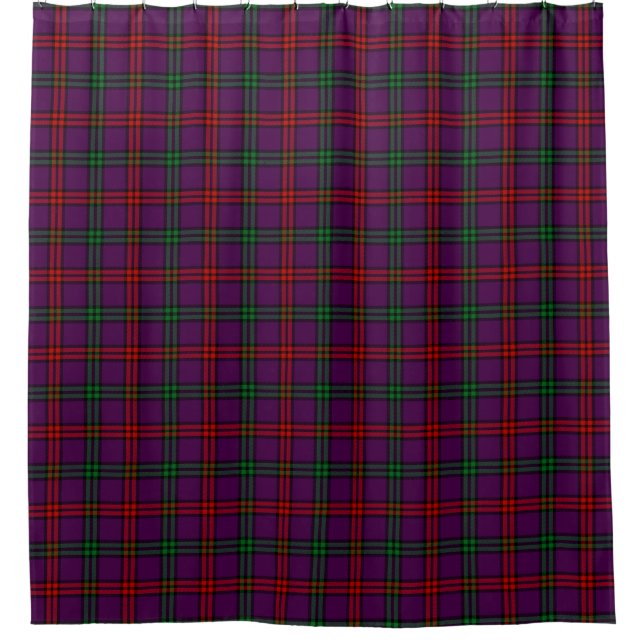 Para Chuveiro Montgomery Tartan Chá Cortina (Frente)