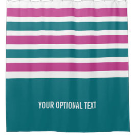 Para Chuveiro Stripes Cortina de chá personalizada de padrão