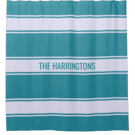 Para Chuveiro Stripes Padrão Cortina de chá de texto personaliza