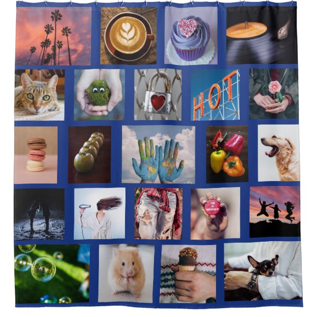 Para Chuveiro SUA cortina de chá feita sob encomenda do modelo (Frente)