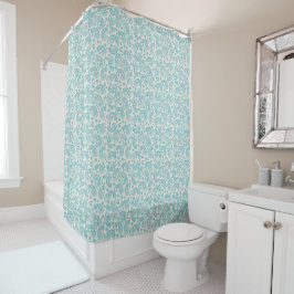 Para Chuveiro Turquoise Paisley Chá Cortina