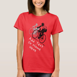Para ciclismo de amantes. Personalizar T-Shirt