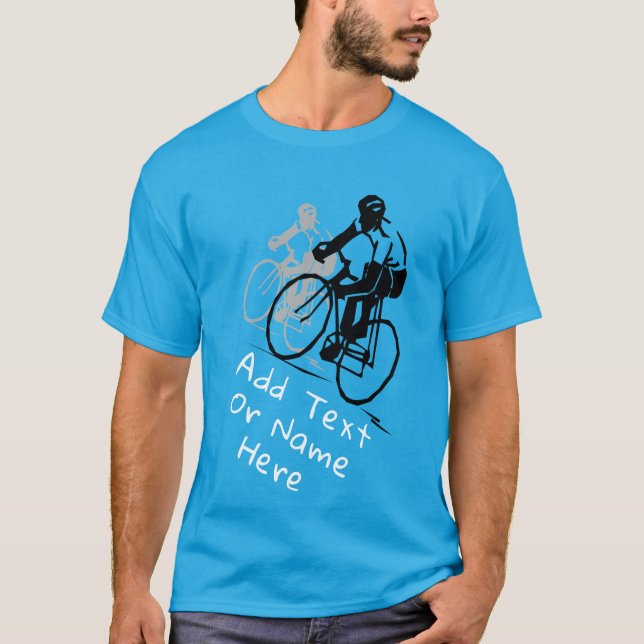 Para ciclismo. Personalizar T-Shirt (Frente)