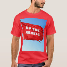 Para cima da camiseta vermelha dos Rebeldes