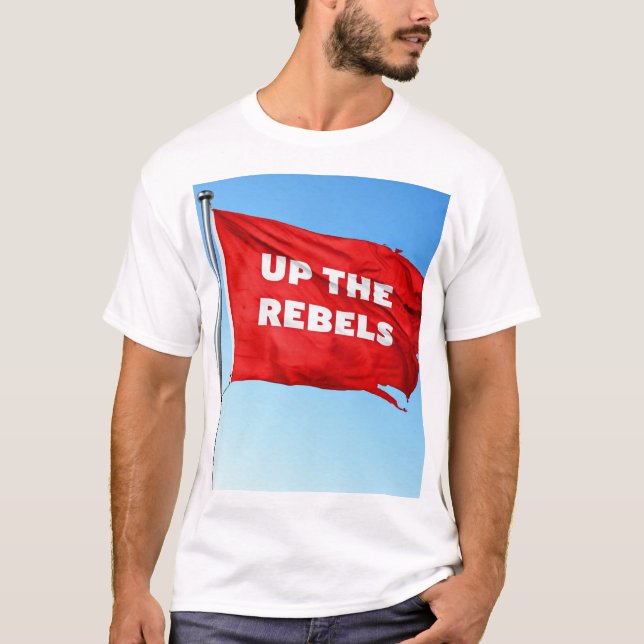 Para cima, os Rebeldes têm o tema T-Shirt (Frente)