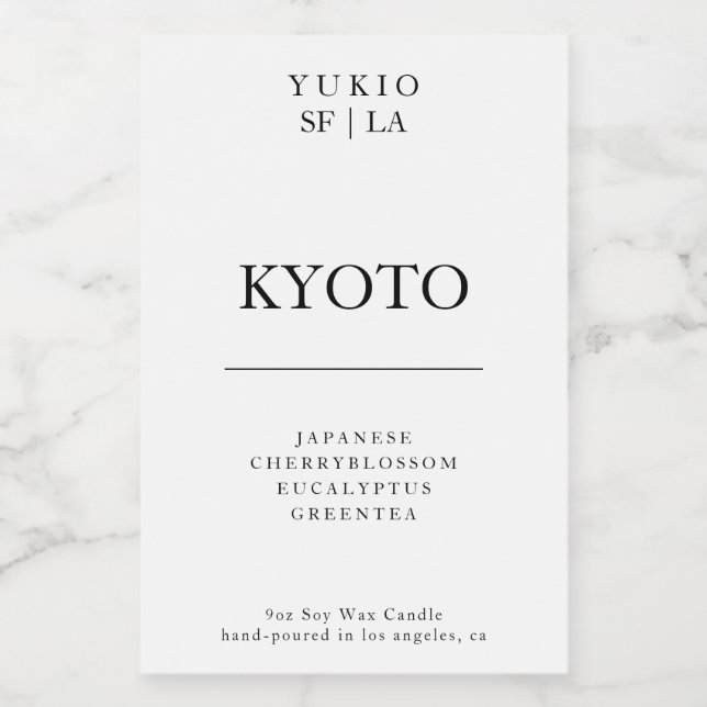 Para Comida Mínimo de Rótulo de Vela Forte Forte Presente Simp (Rótulo Único)