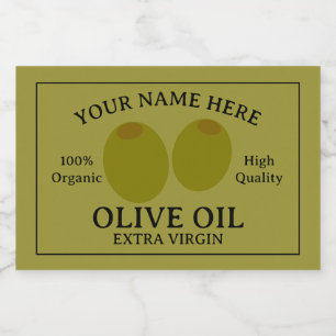 Para Comida Modelo de rótulo de azeite extra virgem