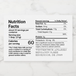 Para Comida Retângulo do Rótulo dos Fatos Nutricionais do Me