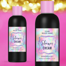 Rótulo à prova d'água do Neon Holographic Soap Sha