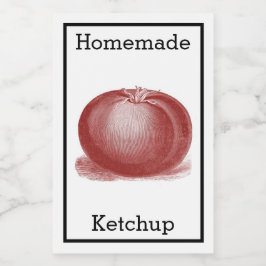 Para Comida Rótulo Antigo de Ketchup