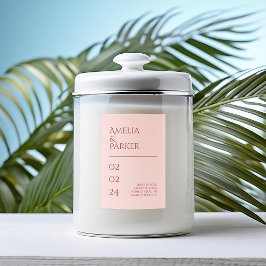 Para Comida Rótulo da Vela Vermelha de Casamento da Crimson Mi
