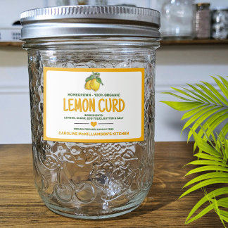 Para Comida Rótulo de Alimento de Limão Em Conserva